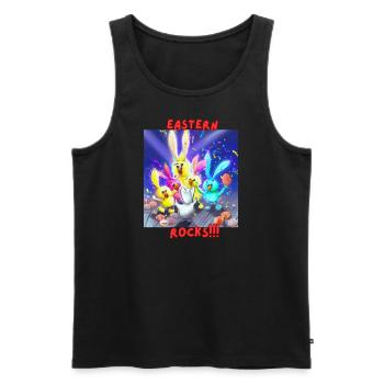 Easter rocks - Men's Premium Organic Tank Top - black - Front - AI Model Male 178 light (178cm)