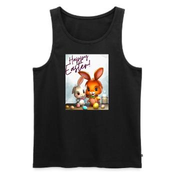 Osterwekstatt - Männer Premium Bio Tank Top - Schwarz - Vorne - Michal (187cm)