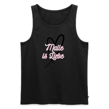 Malle ist Liebe - Männer Premium Bio Tank Top - Schwarz - Vorne - Michal (187cm)