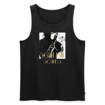Soulful Sounds - Pour les mélomanes - Débardeur bio Premium Homme - noir - Devant - Michal (187cm)