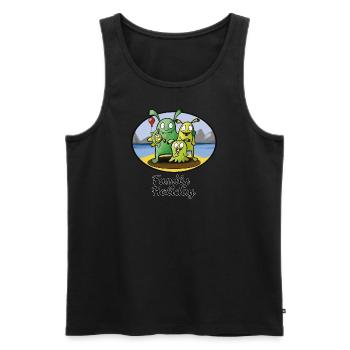 Family Holidays - Männer Premium Bio Tank Top - Schwarz - Vorne - AI Model Male 178 light (178cm)