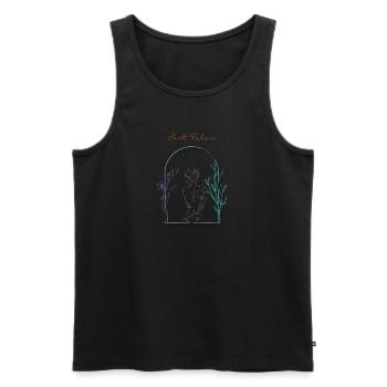 Just Relax - Männer Premium Bio Tank Top - Schwarz - Vorne - Michal (187cm)
