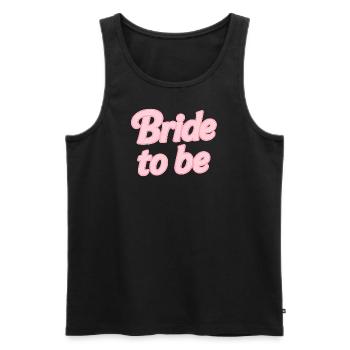 Bride to be - Männer Premium Bio Tank Top - Schwarz - Vorne - Michal (187cm)