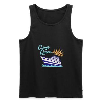 Cruise Queen Kreuzfahrt Kreuzfahrtschiff - Männer Premium Bio Tank Top - Schwarz - Vorne - AI Model Male 178 light (178cm)