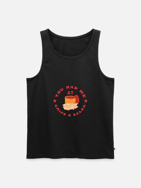 Chips and Salsa Nachos - Men's Premium Organic Tank Top - black