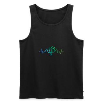 Rettet Korallenriffe, Natur, Meer, Schnorcheln - Männer Premium Bio Tank Top - Schwarz - Vorne - Michal (187cm)