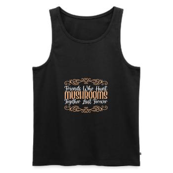 Pilze sammeln Pilzsammler - Männer Premium Bio Tank Top - Schwarz - Vorne - Michal (187cm)