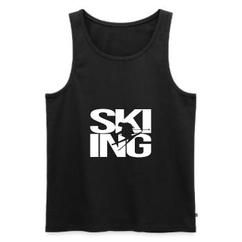 ski - Débardeur bio Premium Homme - noir - Devant - Michal (187cm)