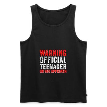 Offizieller Teenager 13 Jahre Alt Lustiger 13. Geburtstag - Männer Premium Bio Tank Top - Schwarz - Vorne - AI Model Male 178 light (178cm)