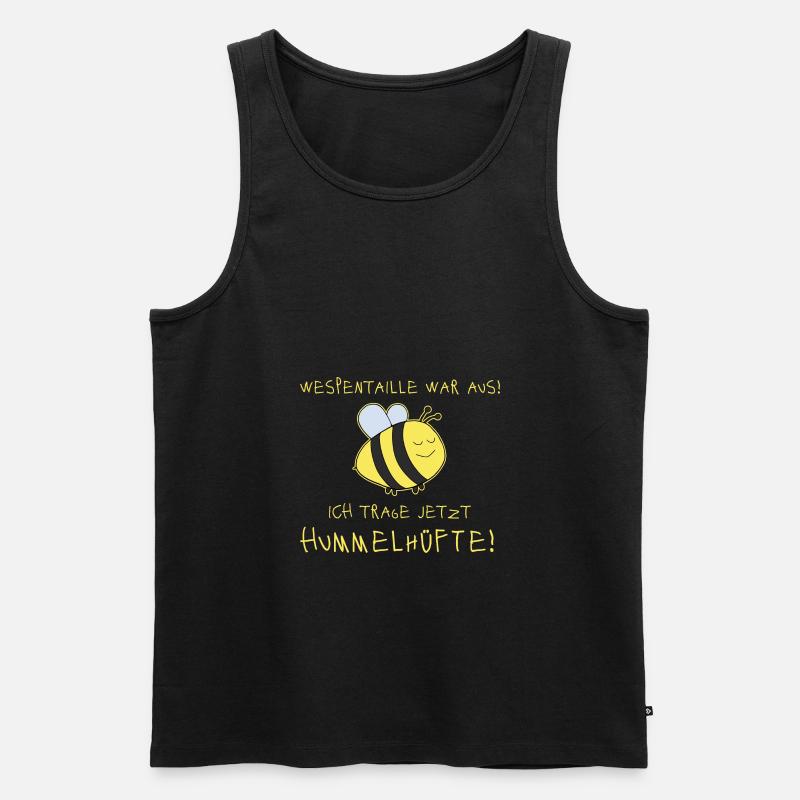 Hummel Dick Lustig - Männer Premium Bio Tank Top - Schwarz