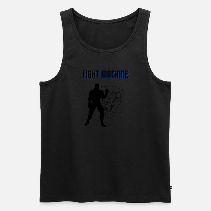 fighter - Männer Premium Bio Tank Top - Schwarz