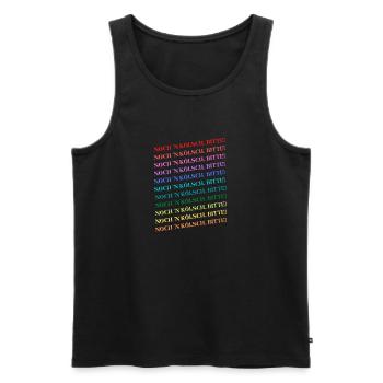 Birte noch nen Kölsch - Männer Premium Bio Tank Top - Schwarz - Vorne - Michal (187cm)