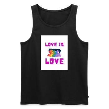 20220714 153846 0000 - Männer Premium Bio Tank Top - Schwarz - Vorne - Michal (187cm)