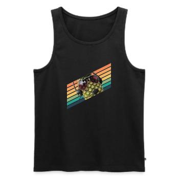 Ananas Pilot Flieger Vintage Sonnenbrille - Männer Premium Bio Tank Top - Schwarz - Vorne - AI Model Male 178 light (178cm)