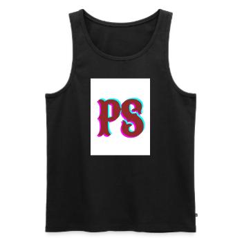 Auto PS - Männer Premium Bio Tank Top - Schwarz - Vorne - AI Model Male 178 light (178cm)