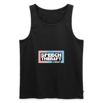 Logopäde Sprachtherapie Sprachtherapeut - Männer Premium Bio Tank Top - Schwarz - Vorne - Michal (187cm)