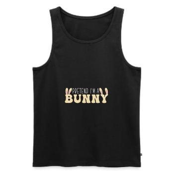 Rabbit Rabbit - Men's Premium Organic Tank Top - black - Front - AI Model Male 178 light (178cm)