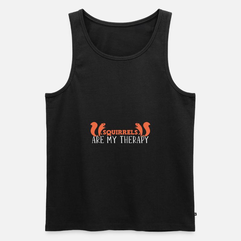 Eichhörnchen - Männer Premium Bio Tank Top - Schwarz