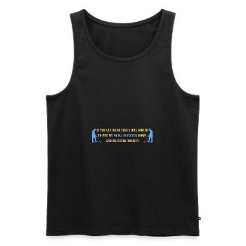 Treasure Hunter Treasure Hunt Metal Detector - Men's Premium Organic Tank Top - black - Front - AI Model Male 178 light (178cm)