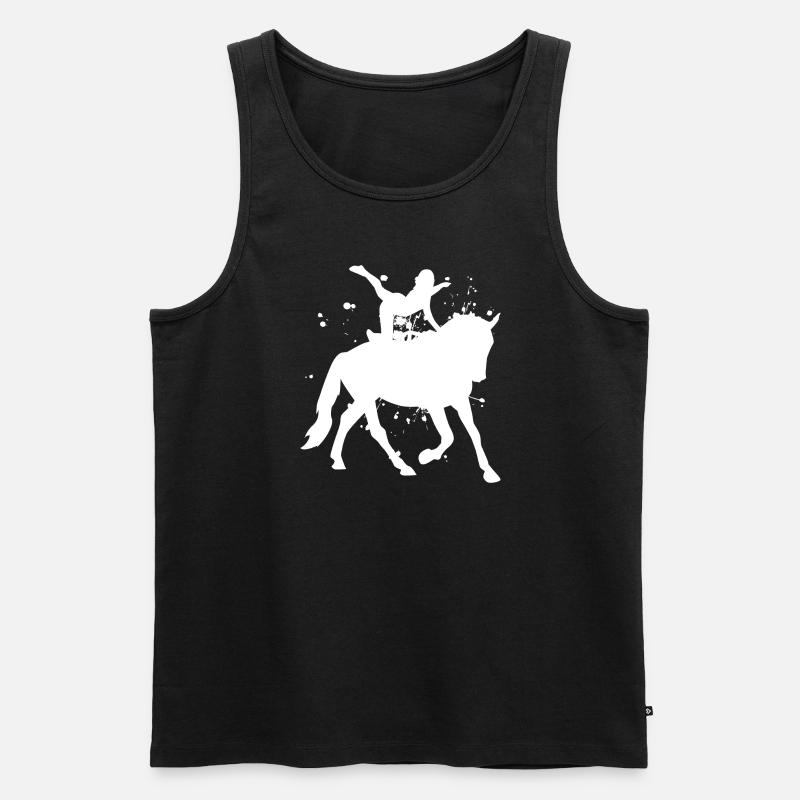 Pferdegymnastik Pferdeperformance Teamvoltigieren - Männer Premium Bio Tank Top - Schwarz