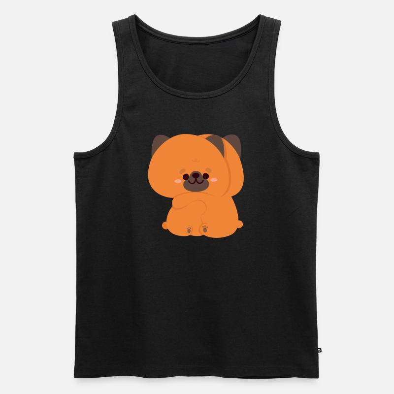 Deutscher Schäferhund-Ehepaar - Männer Premium Bio Tank Top - Schwarz
