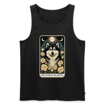 Alaskan Malamute - Männer Premium Bio Tank Top - Schwarz - Vorne - Michal (187cm)