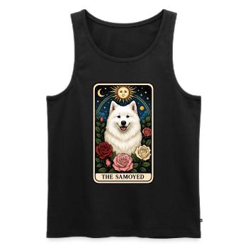 Samojede - Männer Premium Bio Tank Top - Schwarz - Vorne - Michal (187cm)