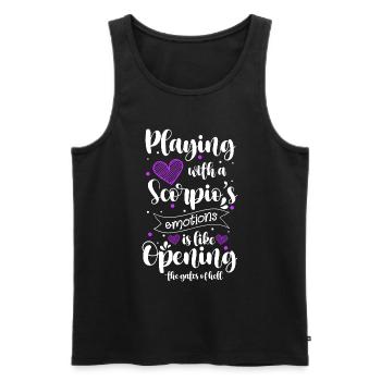 Horoskop Astro November - Männer Premium Bio Tank Top - Schwarz - Vorne - Michal (187cm)