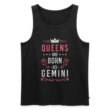 Zwillinge Astrologie Konstellation - Männer Premium Bio Tank Top - Schwarz - Vorne - AI Model Male 178 light (178cm)