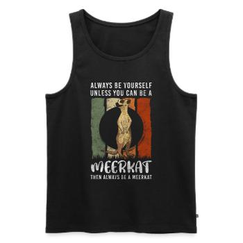 Wilderness Animal Insectivore Safari - Men's Premium Organic Tank Top - black - Front - AI Model Male 178 light (178cm)