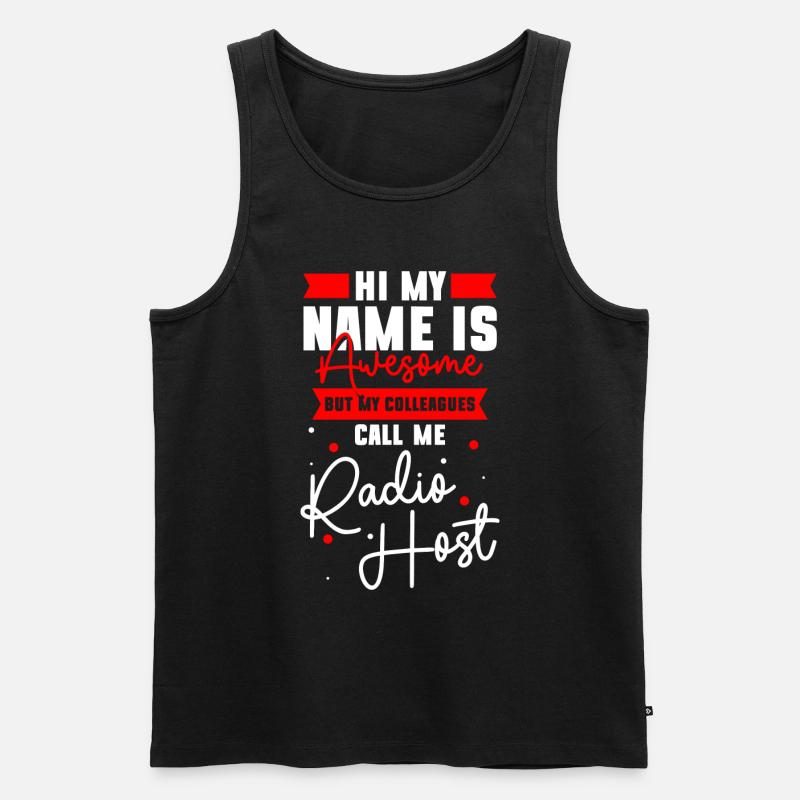 Podcast Beruf Job Puls - Männer Premium Bio Tank Top - Schwarz