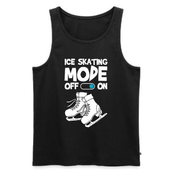 Eislaufen Kunst Hobby Eisbahn - Männer Premium Bio Tank Top - Schwarz - Vorne - Michal (187cm)
