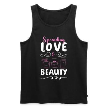 Parfum Riechen Duftspray Liebhaber - Männer Premium Bio Tank Top - Schwarz - Vorne - AI Model Male 178 light (178cm)