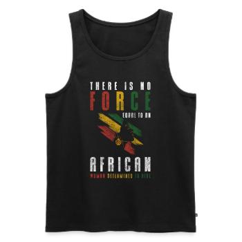 Girafe de Conservation de la Nature en Afrique - Débardeur bio Premium Homme - noir - Devant - Michal (187cm)