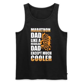 Runner Endurance Jogging Sprint - Men's Premium Organic Tank Top - black - Front - Michal (187cm)
