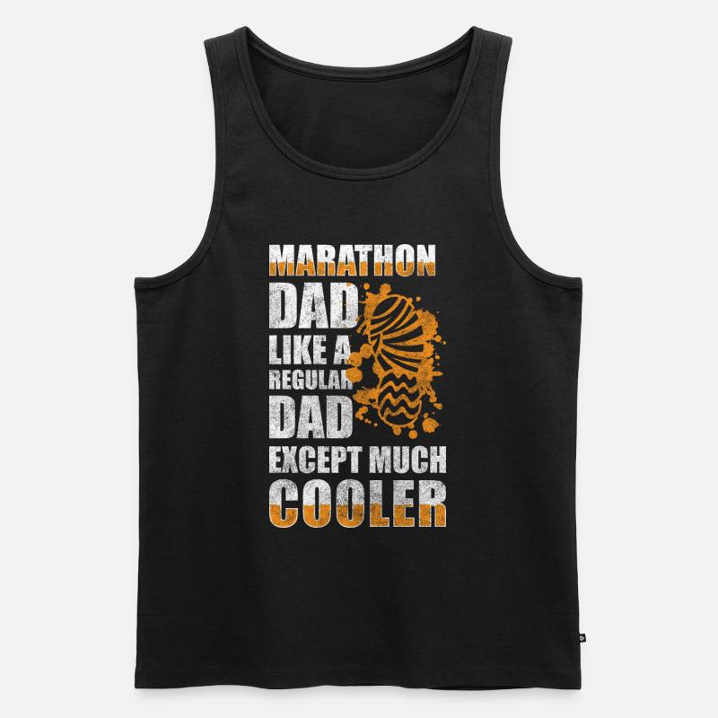 Läufer Sprinter Triathlon - Männer Premium Bio Tank Top - Schwarz