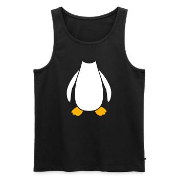Penguin Costume Animal Carnival Animal Costume Funny - Men's Premium Organic Tank Top - black - Front - AI Model Male 178 light (178cm)