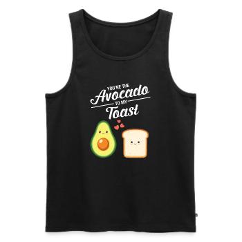 You're The Avocado To My Toast - Débardeur bio Premium Homme - noir - Devant - Michal (187cm)
