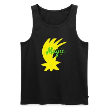 Magic Design - Männer Premium Bio Tank Top - Schwarz - Vorne - AI Model Male 178 light (178cm)