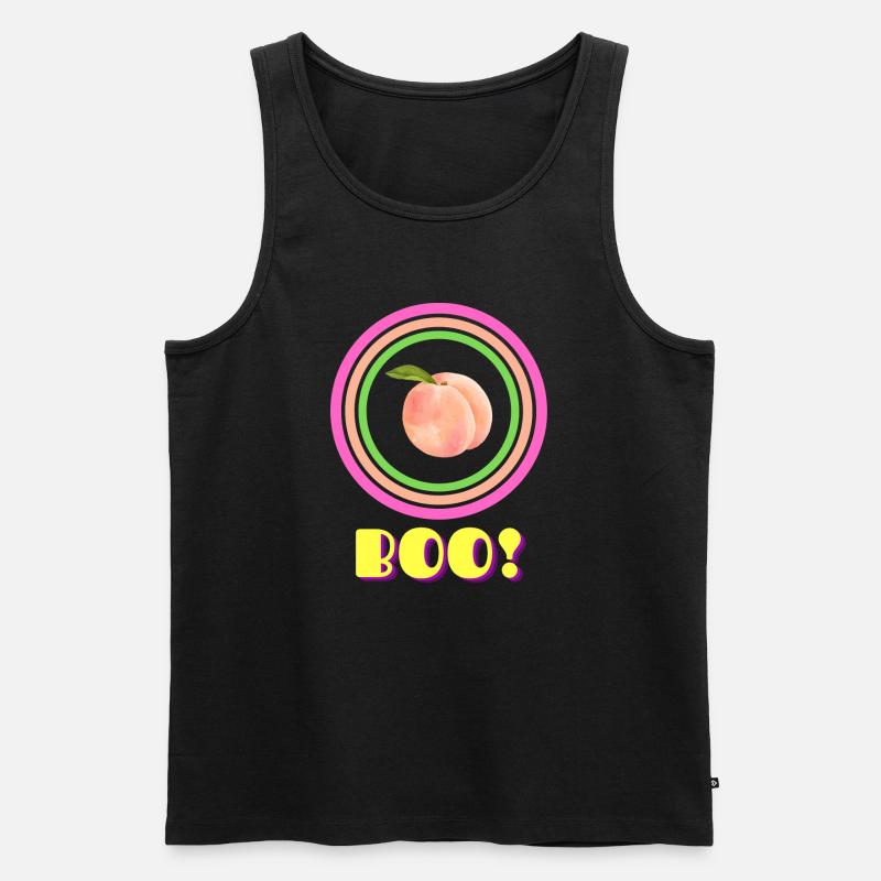 Peachy - Männer Premium Bio Tank Top - Schwarz