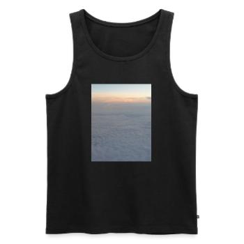 Himmel - Männer Premium Bio Tank Top - Schwarz - Vorne - Michal (187cm)