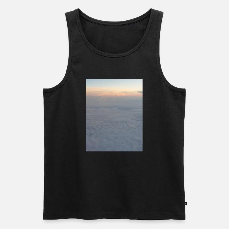 Himmel - Männer Premium Bio Tank Top - Schwarz