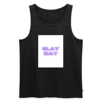cold smooth tasty 12 - Männer Premium Bio Tank Top - Schwarz - Vorne - Michal (187cm)