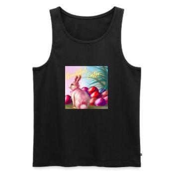Bezaubernde Ostern - Männer Premium Bio Tank Top - Schwarz - Vorne - Michal (187cm)