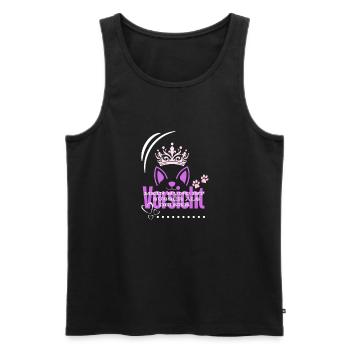 Vorsicht - Männer Premium Bio Tank Top - Schwarz - Vorne - Michal (187cm)