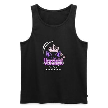 Vorsicht - Männer Premium Bio Tank Top - Schwarz - Vorne - Michal (187cm)
