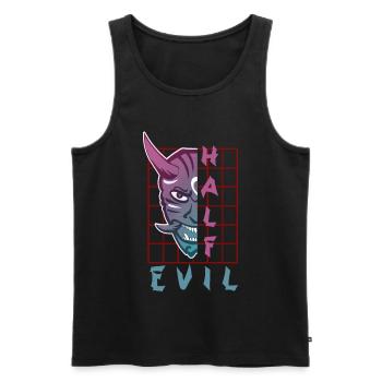 Oni Mask Japan Demon - Men's Premium Organic Tank Top - black - Front - AI Model Male 178 light (178cm)
