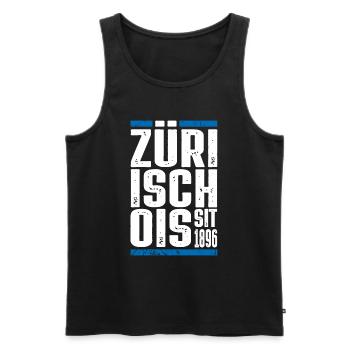 Züri isch öis - Männer Premium Bio Tank Top - Schwarz - Vorne - Michal (187cm)