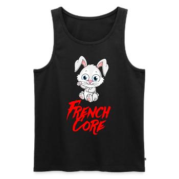 FRENCHCORE FRENCH CORE Sweet Rabbit - Men's Premium Organic Tank Top - black - Front - AI Model Male 178 light (178cm)