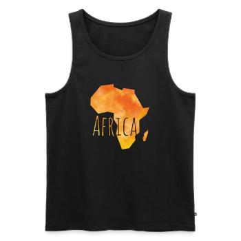 africa - Débardeur bio Premium Homme - noir - Devant - Michal (187cm)